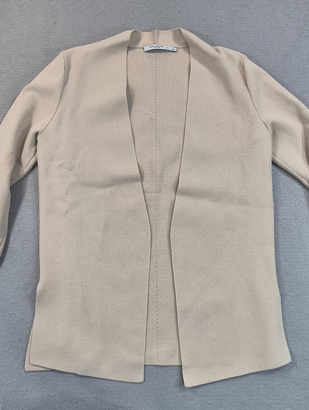 MM LaFleur Sz S Ivory Sant Ambroeus Jardigan  Open Stretch Cardigan Jacket